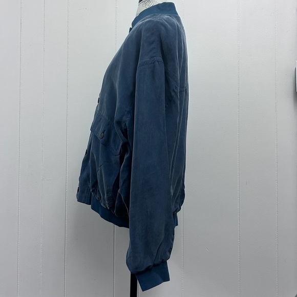 Whitby Vintage Washed Silk Bomber Jacket - Picture 2 of 5
